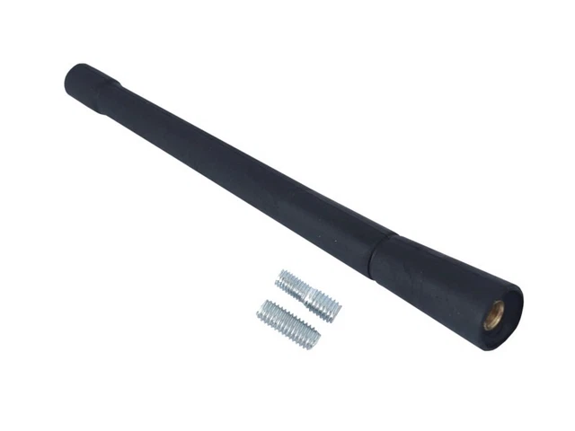 H77S Antenna Auto Corta 28 Cm – FM/DAB, Universale Con Adattatori M4/M5/M6, Design Sportivo
