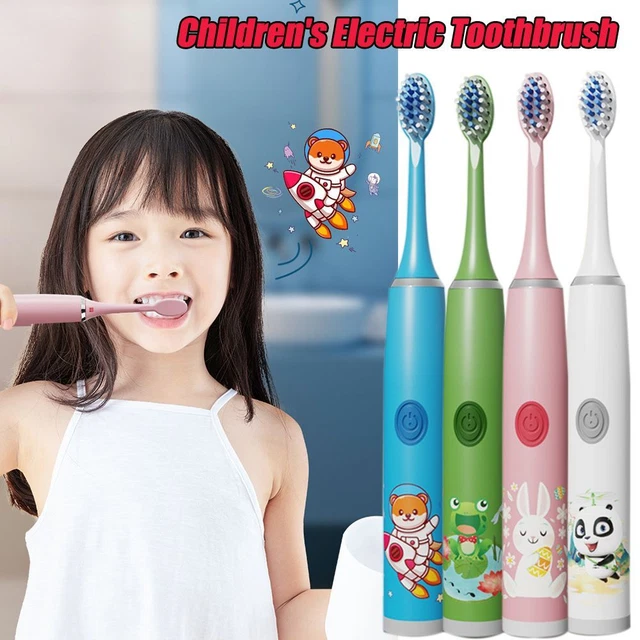 Cepillo de dientes eléctrico para niños reemplazable de salud oral con patrón limpio