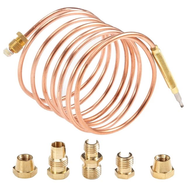 Kit termocoppia universale stufa a gas 1500 mm M6X0,75 con trabocco (cinque)7017
