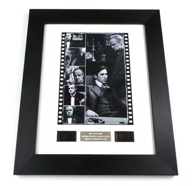 THE GODFATHER Film Cell MARLON BRANDO Rare Movie Memorabilia Framed MAFIA GIFTS