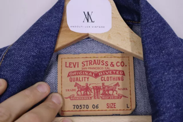 Levis - TG L Jacket denim Blue uomo Man giacca jeans 3