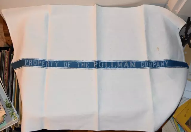 Vintage PULLMAN COMPANY Property Of HAND TOWEL Train RAILROAD Passenger