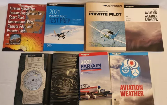 Private Pilot Study Guide Practice exam Book Lot Aviation ASA Cessna FAA NOAA