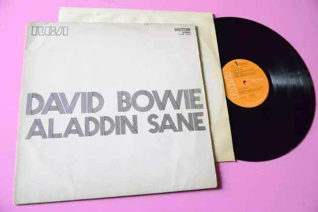 David Bowie Lp Aladdin Sane Italy Orig 1973 Con Copertina Provvisoria !!!!!