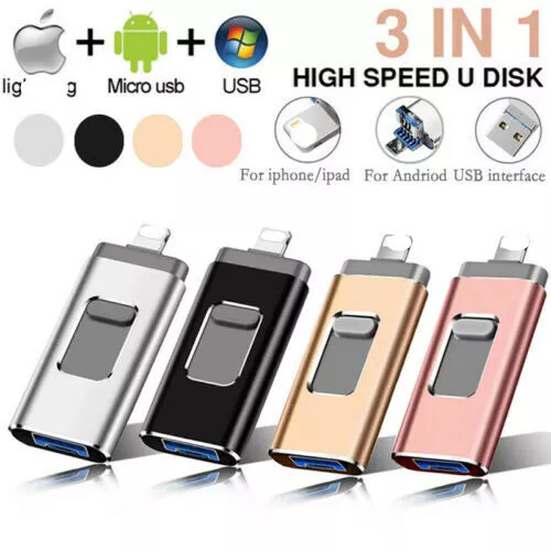 2TB 512GB 128GB USB3.0 Flash Drives Metal Portable Memory Stick U Disk Storage