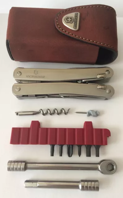 Victorinox Swiss Army Knife, SwissTool Spirit Plus Ratchet & Pouch 3.0236.L NIB