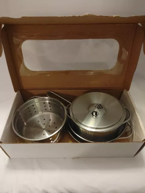 DUKTIG 5-piece Play cookware set, Stainless Steel Pots and Pans Ikea