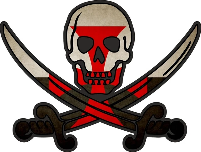 JBCD Patch de bandeira pirata Jack Rackham – Patch tático de gancho e laço de borracha PVC, pacote com 2