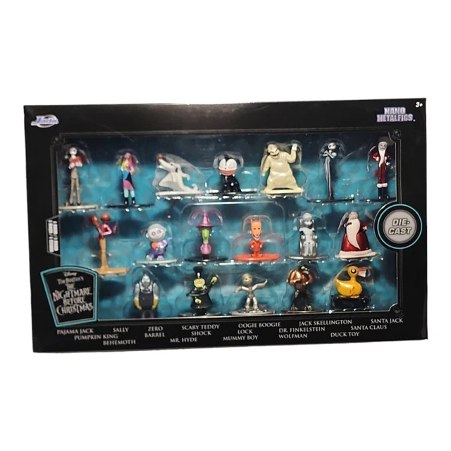 DISNEY NIGHTMARE BEFORE Christmas Nano Metalfigs Figures 18 Pc Set Jada