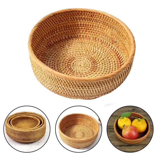 Ciotola Per Frutta Con Scolino E Base - Design Legno, Trasparente 26x13,5 Cm - Ideale Per Casa E Cucina