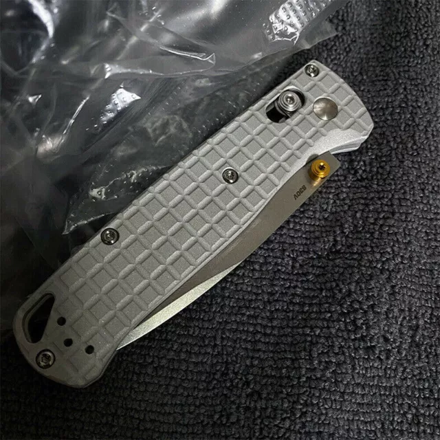 Aluminium Alloy Brushed Scales/Handle Grenade Pattern For Benchmade Bugout 535