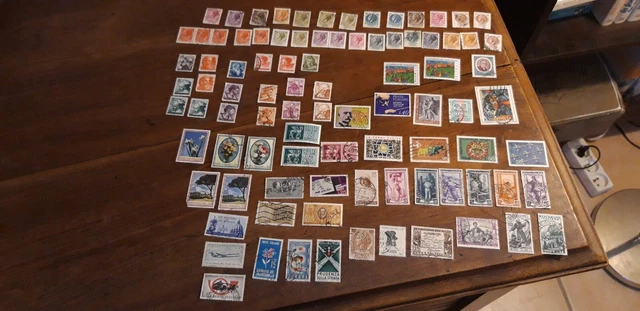 Timbres Italie stamps Italy 1953/1955/1956/1957/1958/1959/1960/1961/1963/1966