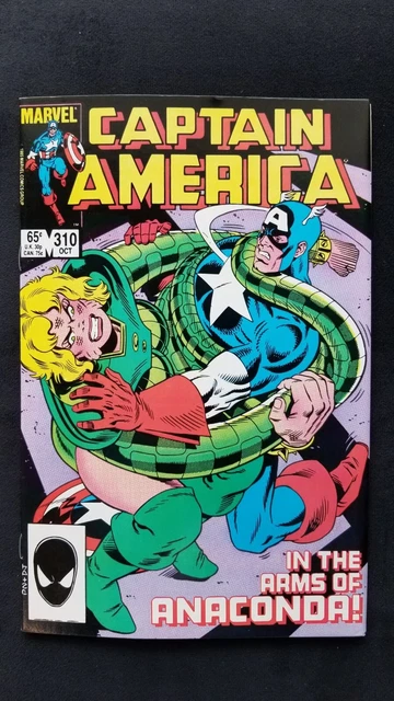 Captain America #310 KEY 1st app Serpent Society/Diamondback 1985 Marvel Comics