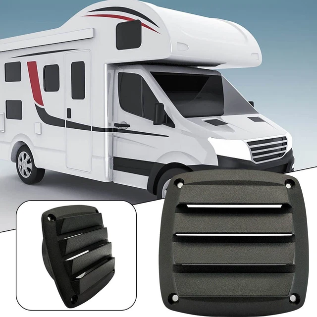 127*127MM&Plastic Ventilation Plate Louvered Grille Cover For RV Marine- Black