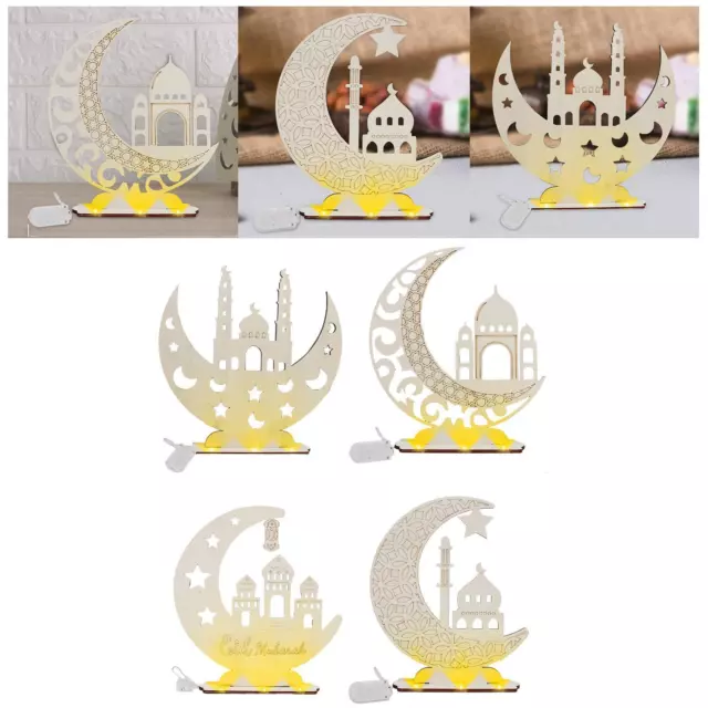 Moon Castle Shape 3D Tavolo islamico Eid AL per festival al coperto in 2