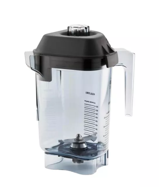 Vitamix Advance Deluxe Blender Container with Lid - Black/Clear (015981) 32 Oz