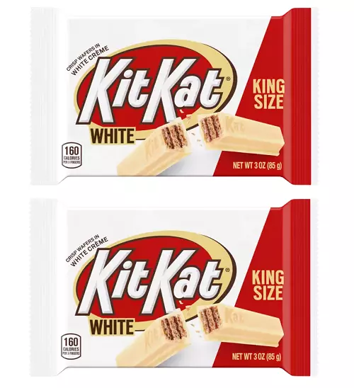 917690 2 X 85G Bar Kit Kat White Chocolate Crispy Wafers King Size Usa Kitkat