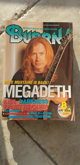 BURRN Magazine Heavy Metal Japan Release 2004 Issue 8 MEGADETH
