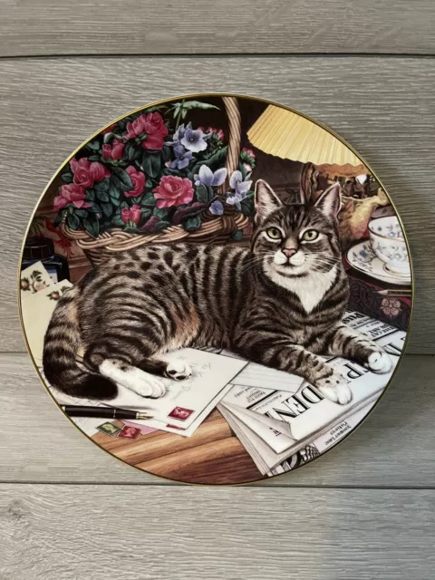 Vintage Royal Doulton Collectors Plate Geoffrey Tristram “The Independant Cat“