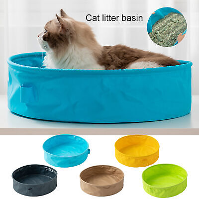 1 juego de sábana para gatos anti-salpicaduras baño para mascotas forma redonda inodoro externo