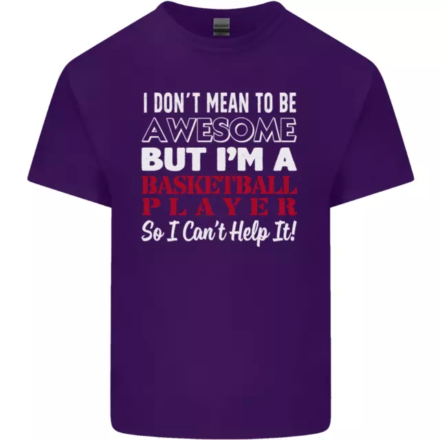 T-shirt top da uomo in cotone I Dont Mean to Be giocatore di basket 9