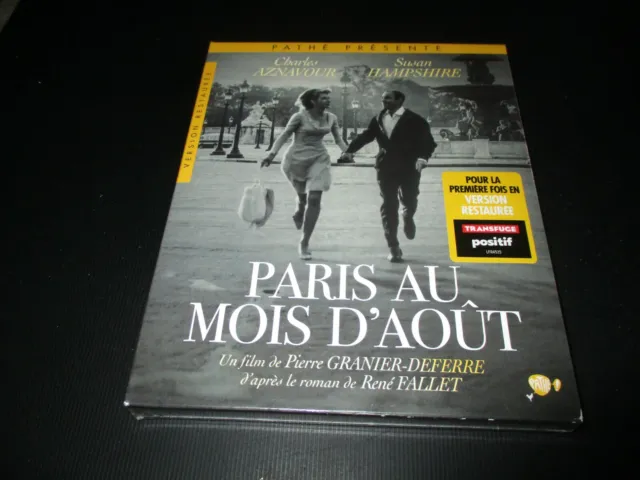 COFFRET BLU-RAY + DVD NEUF "PARIS AU MOIS D'AOUT" Charles AZNAVOUR, S. HAMPSHIRE