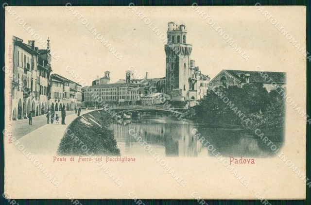 Padova Città Ponte di Ferro Rilievo cartolina QT3820