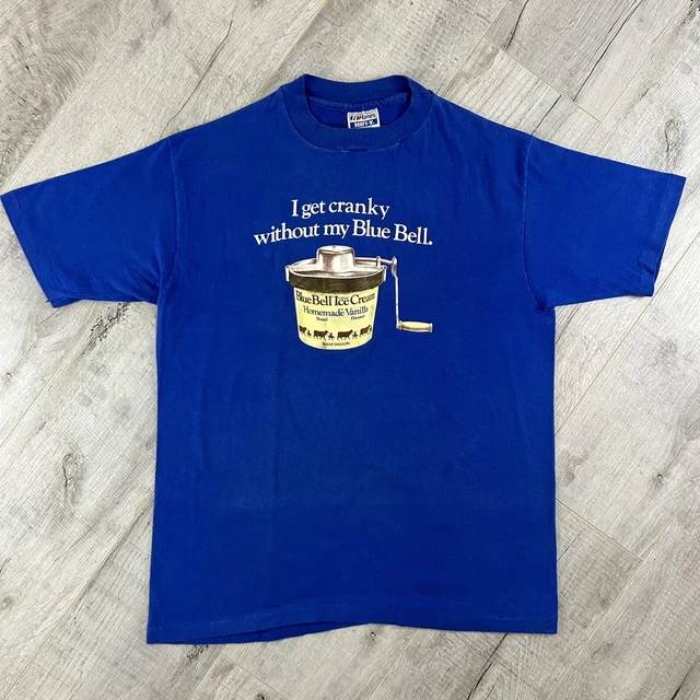 Vintage Blue Bell Ice Cream T Shirt Hanes Beefy T Size Large