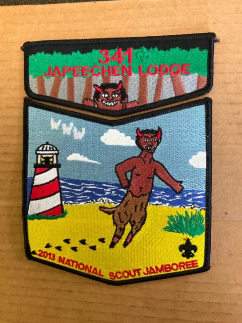 Japeechen Lodge 341 2013 National Jamboree Two piece OA Flap set SALE! h