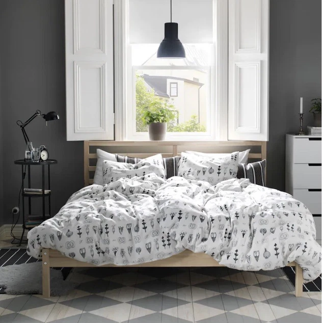 IKEA TARVA WOODEN bed frame double £140.00 PicClick UK