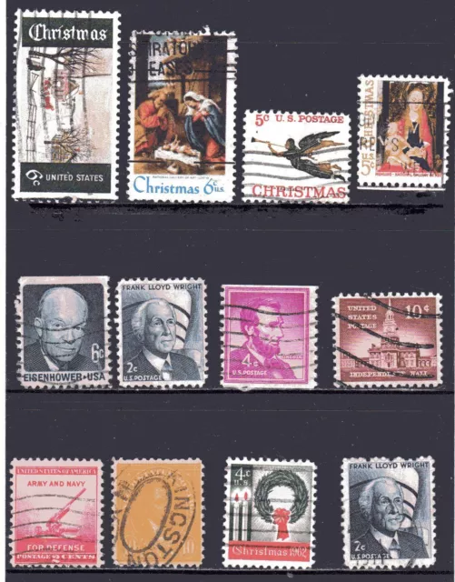 ~ 18 Stück ~ verschiedene Briefmarken ~ Amerika ~ United States Postage ~