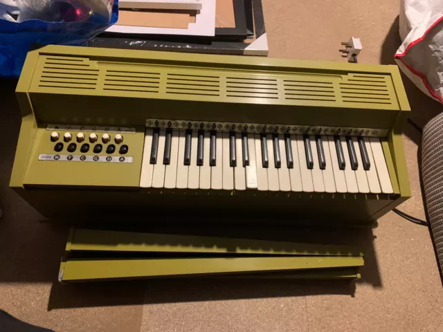 Vintage Rosedale Electric Chord Organ 1960s Mid Century Retro Keyboard