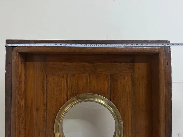 Original Ship Salvaged Vintage Theme Wooden Door with Brass Porthole Window 6
