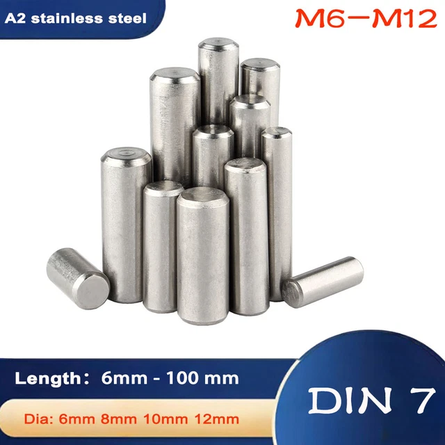 6mm 8mm 10mm 12mm 304 Stainless Steel Dowel Pins Parallel Pins Various Lengths