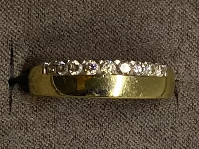 Toller Brillantring 0,3 ct., IF/K, 585er Gelbgold