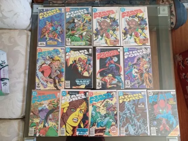 Atari Force Lot (13) Dc Comics 1984 Based On Video Game System  Newsstand The 1