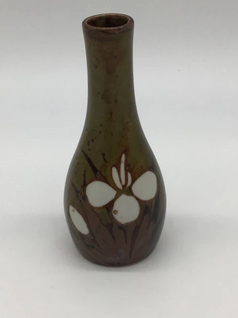 Vintage Small Otagiri Style Pottery Bud Vase Made in Japan Napcoware 5.5"