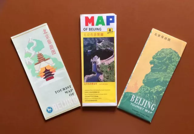 Three Vintage Maps of Beijing, the Imperial Capital of China