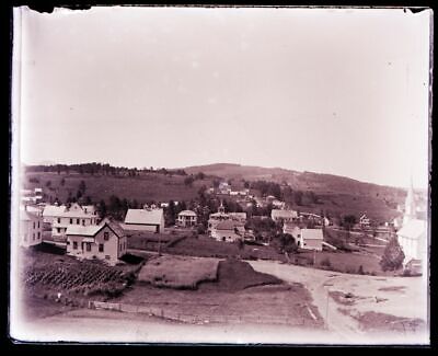 (1) LATE 1800s  EARLY 1900s GLASS NEGATIVE; "BIRDS EYE VIEW, WHITEFIELD NH."-2