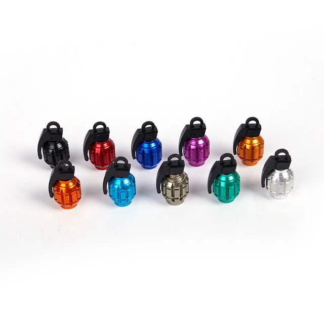 Grenad Tire Valve Caps for Car Motorcycle Bike Aluminum Valve Stem Caps Alumi YK