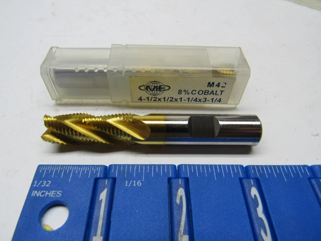 Cme 1/2" 4-Fl Center Cutting M42 Cobalt Se Fine Pitch Roughing End Mill