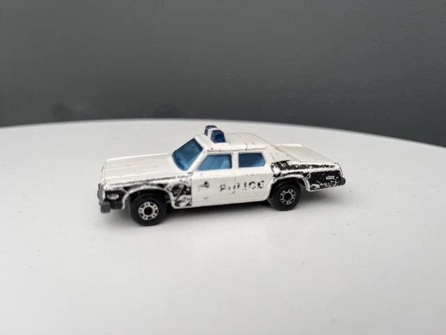 Voiture Miniature Matchbox Superfast - Plymouth Gran Fury Police 1979 - Très Bon état
