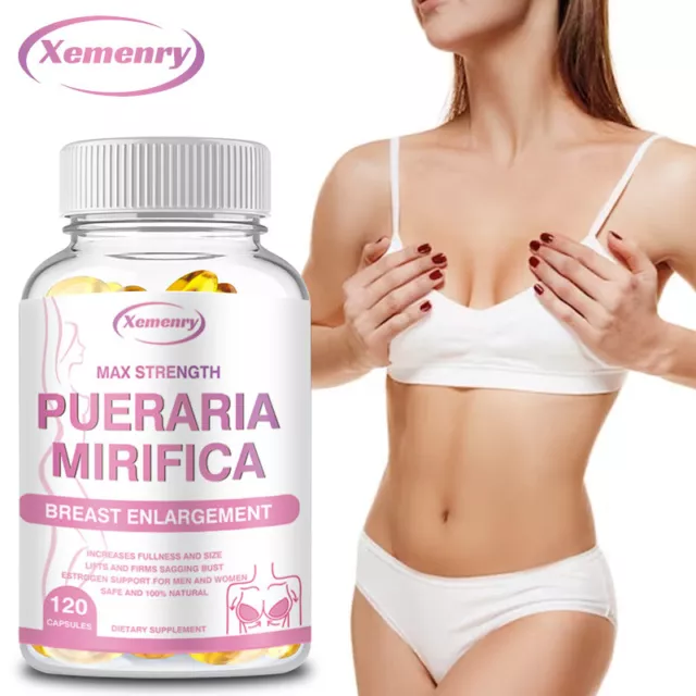 Pueraria Mirifica Capsules 5000mg - Natural Women Breast Enlargement Supplements