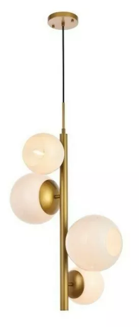 Brass Dining Room Light Fixture Modern Mid Century Foyer Chandelier Lighting