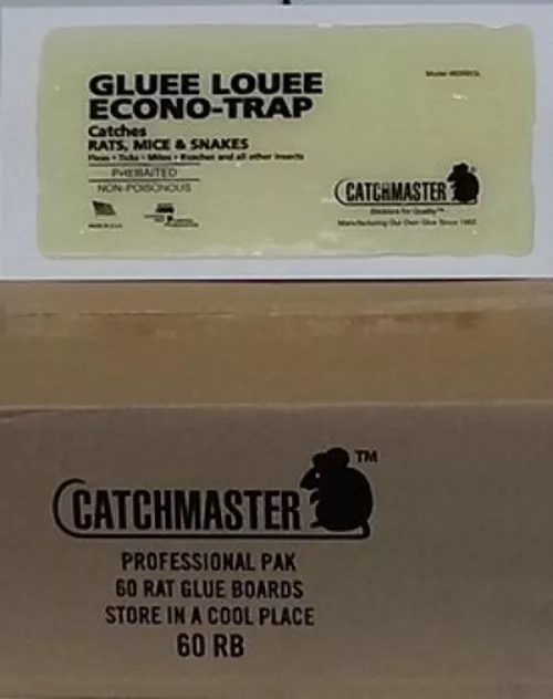 Catchmaster 60RB Rat Sized Glueboards ( 60 Pack ) Rat Mouse Snake Lizard Trap