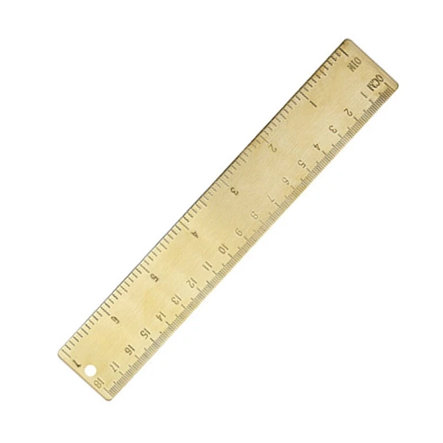 Matemáticas herramienta multiusos regla de latón regla métrica portátil