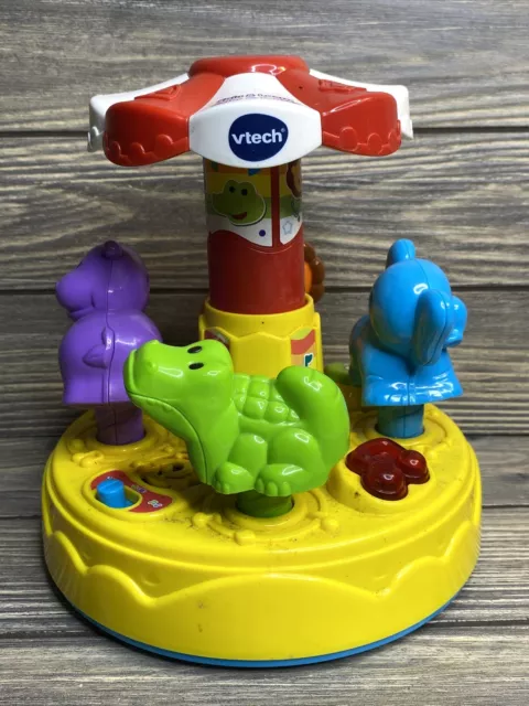 Vtech Spin & Learn Color Animal Carousel Electronic Development Baby Toddler Toy