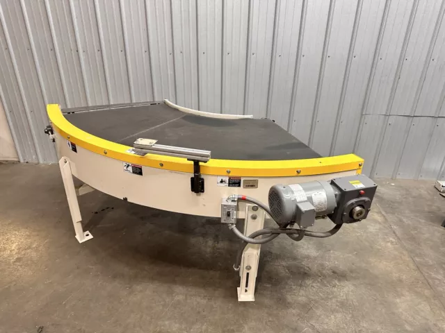 Hytrol 32" Corner Conveyor 45 Degree w/ 1/2Hp Drive Motor & Boston Gear Reducer