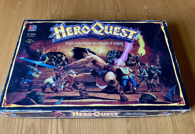 MOBILIER BIBLIOTHÈQUE ORIGINAL Jeu de Société MB Heroquest Vintage 1989