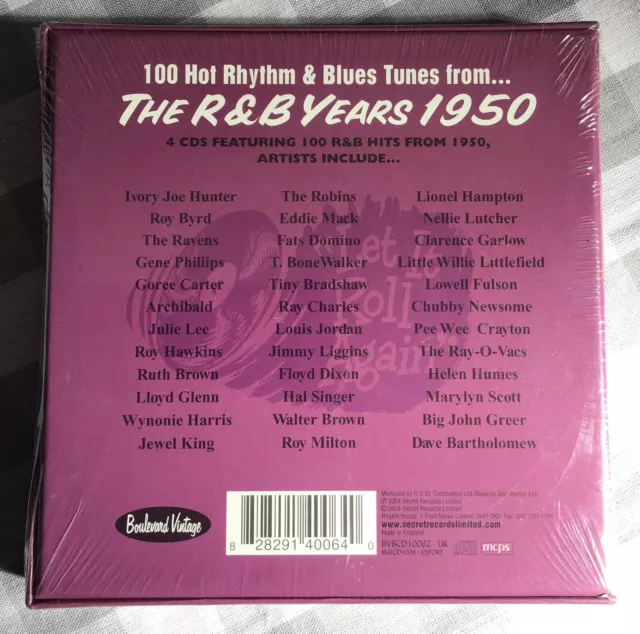 R&B Years 1950 - V/A - 4 Cd - Single - **Brand New/Still Sealed** - Rare 2